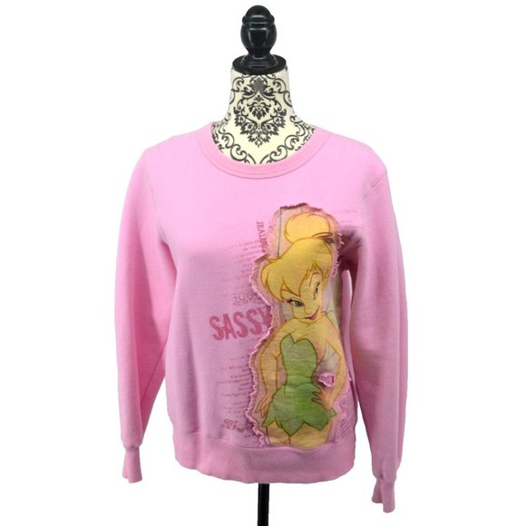 DISNEY‎ STORE EXCLUSIVE Women's Crewneck Sweatshirt - Tinker Bell - SASSY Small - Picture 1 of 5